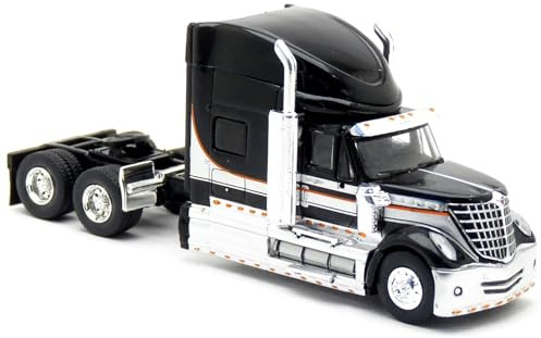 Brekina 85825, International Lonestar, schwarz/Silber, US Truck Modell 1:87 (H0)