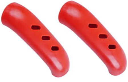 Manchon d'oreille de Casserole Résistant à la Chaleur pour Cocotte, Marmite à Vapeur, Marmite à Soupe Anti-brûlure, Couvercle de Poignée avec Isolation Thermique (Rouge)