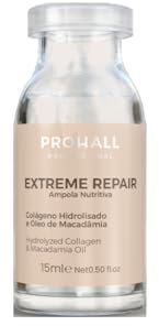 Extreme Repair Conditioner haarmaske für Sehr Trockenes Haar - Haarkur Extrem Geschädigtes Haar - Brasilianisch Protein Therapie Haare - 1. Woche 1st. Ampulle-Einfach Anzuwenden-Prohall Professionals