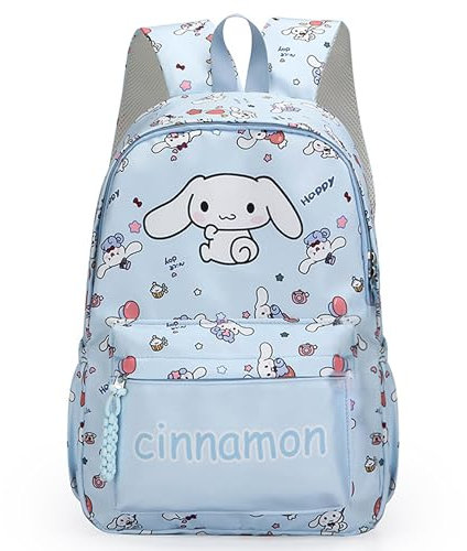 Roffatide Anime All Over Print Casual Rucksack Laptop Rucksack Reise Wandern Rucksack Reißverschluss Rucksack Blau