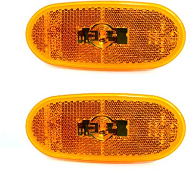 Generisch 2x LED Seitenmarkierungsleuchten Markierungsleuchten Positionleuchte Orange 12V Standlicht für Sprinter/Crafter