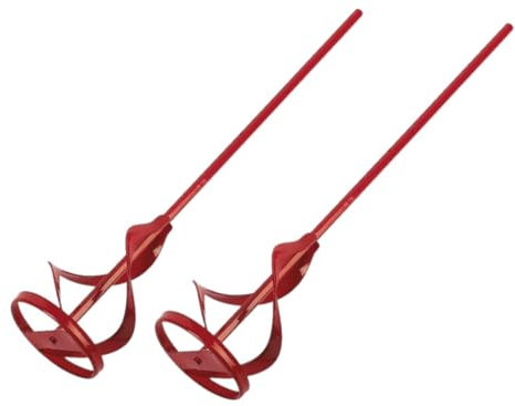 Unibos | 2X Paint Mixing Paddle - Heavy Duty Paint and Plaster Mixer for Standard Drills - Steel Drill Whisk Tool Painting & Plastering Mixer 40cm