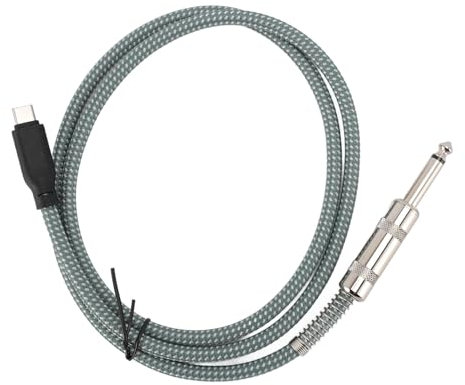 Cavo da 1/4 pollici a USB C da maschio a maschio stereo da 6,35 mm a tipo C Cavo di registrazione per Pixel 4XL Adattatore Aux Jack Cavo stereo per Galaxy per mixer altoparlanti (1 m / 3,3 Fuß)