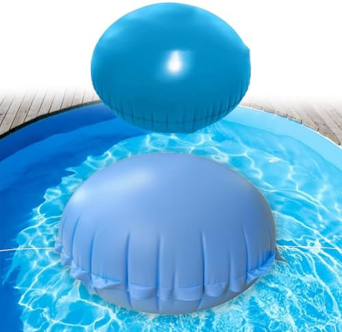 Pool s, 120 X 120Cm Round Inflatable Air Cushion With Multiple Holes And Ropes, Swimming Pool Air , For Pool Above Ground Pools Winter Covers(without rope)