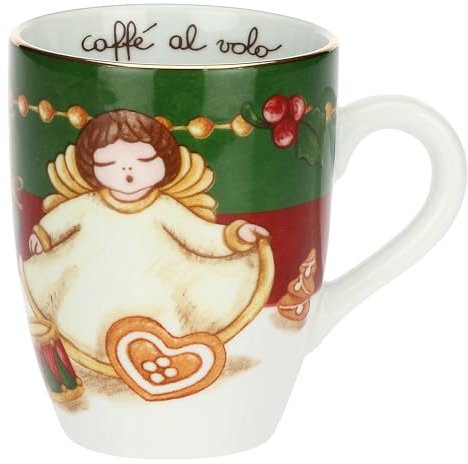 THUN, Mug in Porcellana, Collezione Sorprese di Natale, Mug Special Edition da Collezione, Idea Regalo per Natale, 350 ml, Ø 9 cm, 12 cm h