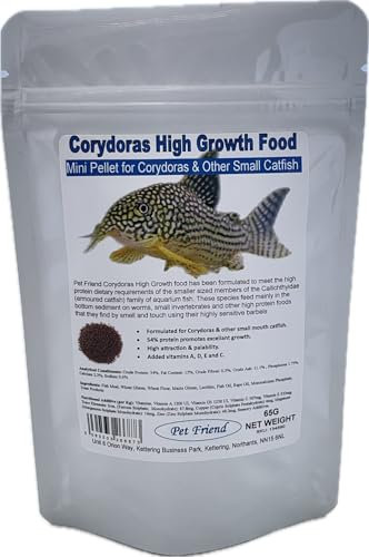 Pet Friend Corydoras Catfish High Growth Food Mini Sinking Tropical Fish Food Pellet 65g