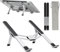 RELEVEN Supporto Pc Portatile Regolabile, Laptop Stand Pieghevole In Alluminio Con Antiscivolo