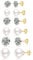 Senteria 6 Paar Gold Ohrstecker für Damen 14 Karat Vergoldet Ohrstecker Set Hypoallergen Kleine Perlen Zirkonia Ohrstecker Winzige Knorpel-Ohrstecker für Damen und Herr 3-8MM