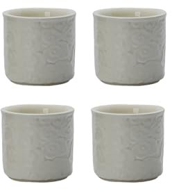 Dicmracy Set di 2 o 4 tazze da caffè espresso in ceramica, 96,4 g, tazze da tè giapponesi, piccole tazze da caffè senza manici