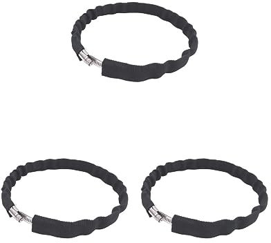 Timcryxient Lot de 3 anneaux de réservoir de plongée en acier inoxydable robuste pour bouteille de 6 L Noir