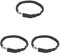 Timcryxient Lot de 3 anneaux de réservoir de plongée en acier inoxydable robuste pour bouteille de 6 L Noir