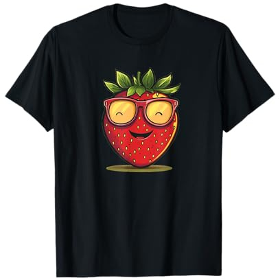 Lustige und trendige Erdbeere mit Sonnenbrille T-Shirt
