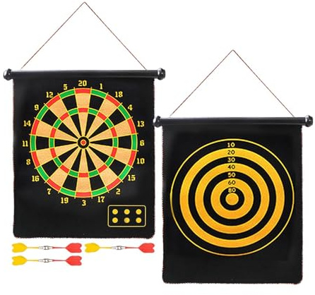 Magnetic Dart Board, Magnetisch Dartboard Für Kinder, Double-Sided Dartboard Roll -up -Magnetbrett, Für Und Party Mit Freunden