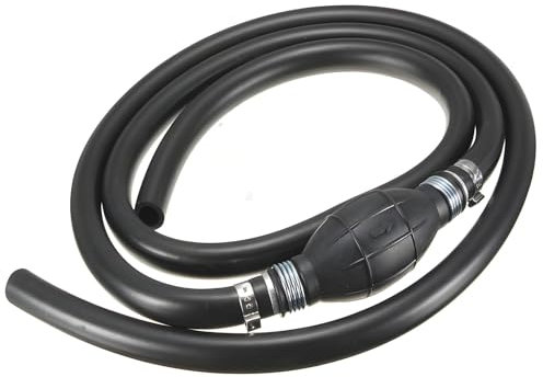 BAPPKON Pompe à main, pompe à vide pour huile, essence, diesel et eau | Tuyau de 2 m | Pompe d'aspiration avec poignée en caoutchouc | Idéal pour voiture, bateau, aquarium et jardin