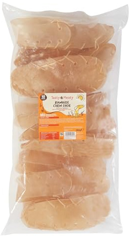 Tasty & Meaty - Rawhide Shoe Chew 20cm (8) 10 pc Pack