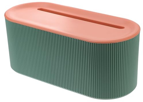 Kisangel Praktische Kabelhülle aus Abs mit Rundem Loch Kabelbox für Steckdosen und Schutzvorrichtungen für Ordentliche Kabelaufbewahrung im Zuhause