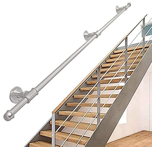 Schmiedeeisen Treppe Banister Handgelenk, Korridor Banister Schiene Kit Mit Halterungen Und Metallschrauben, Sicherheits-Handgelenk Für Schritte Oder Treppen/16Ft/4.8M