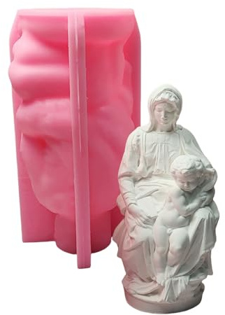 Lodoot Molde de silicona para hacer figuras, moldes de yeso para decoración del hogar