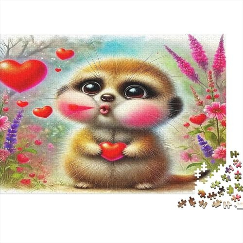 Romantic heart garden paper jigsaw puzzle 1000 pieces for adults educational thick paper romance scene jigsaw relax mental health wall art 52x38cm/1000pcs