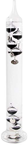 Esschert Design TH43 Thermomètre de Galilée en Verre Multicolore 40 x 8 x 8 cm