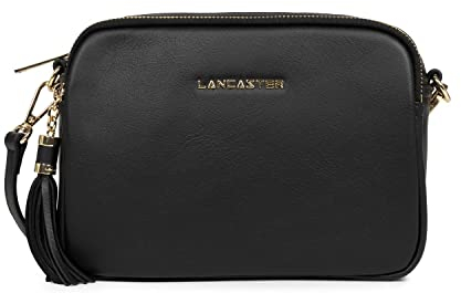 LANCASTER | Mademoiselle Ana - Sac Trotteur Cuir de Vachette Pleine Fleur Noir