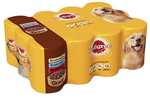 Pedigree Dog Tins Mixed Meat Selection in Gravy, 12 x 400 g