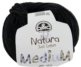 DMC Natura Medium Yarn, 100% Cotton, Colour (02), 50g