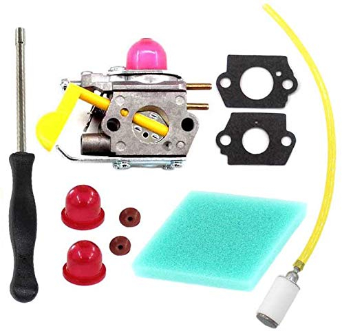 AISEN Vergaser mit Luftfilter Spezialschlüssel für Zama C1U-W18 545081808 Partner Colibri McCulloch Poulan Weedeater FL20 FL20C FL25C FL26 FX26S FX26SC FX265 XT260 SST25 SST25C Trimmer