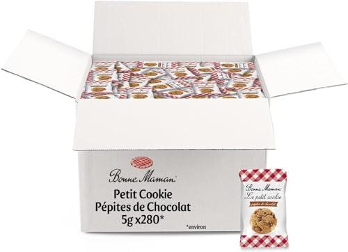 BONNE MAMAN - Petits Cookies aux Pépites de Chocolat - Croustillants et Authentiques - Le Lot de 280 Cookies