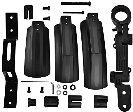Fat Bike Fender Rear,Fahrrad Kotflügel Mountainbike Kotflügel Fahrrad Vorne Hinten Reifen schutzblech Super Wide Schutzbleche Kit Schnellspanner Fahrrad Schmutzfänger Für Outdoor Radfahren