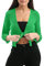Love My Fashions® Women’s Fish Net Knitted Tie Up Bolero Shrug Top Ladies 3/4 Sleeve One Size Fits All Jade Green
