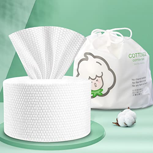 GothicBride 80 salviette monouso per il viso, 100% cotone non tessuto, per pelli sensibili