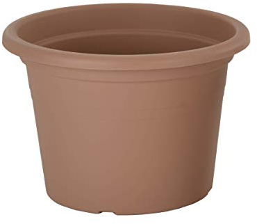 Gardenesque Eco Cylinder Recycled Plastic Terracotta Planter (5 Pack, 20cm diameter)