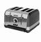 Morphy Richards 240331 Toaster with a Power of 1800 W Venture Retro-black-240331, Stainless Steel