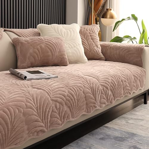 WYJHNLBEDC Sofa überwurfdecke, Sofaschutz Hund/Katze, Warmer Super Weicher Kurzer Plush Fleecedecke Sofa/Couch überzug/Sofabezug 1 2 3 Sitzer L Form U Form Ecksofa(70x150cm)