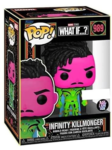 Funko Pop! Marvel Black Light Vinyl Figure Collection MCU Glow Toy (Killmonger)