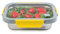 PIKA - Boite alimentaire 820ml en inox et couvercle en verre trempé – Hermétique et légère – Compatible micro-ondes, four, congélateur – MetalShock