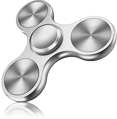 ATESSON Metal Fidget Spinner 3-5 min Spins Silent Fidget Spinners Toy