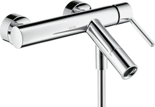 hansgrohe Mitigeur monocommande de baignoire AXOR Starck pour montage apparent, saillie 200mm, 10465800, Couleur: acier inox Optic
