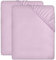 Utopia Bedding - 2er Set Spannbettlaken 160x200cm - Lavendel - Gebürstete Mikrofaser Spannbetttuch - 35 cm Tiefe Tasche