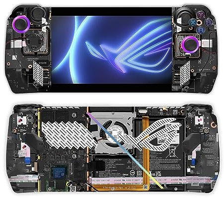 Protector Caso Piel Calcomanía Pegatinas Cubrir para Asus Rog Ally Consola Portátil,Conjunto Completo Piel Protectora Calcomanía para Rog Ally Juego Protector de Pantalla Accesorios (0174)