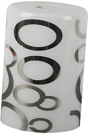 Angoily Gerader Lampenschirm Kronleuchter Lampenschirm Lampenschirme Abdecken Glasschirme Für Pendelleuchten Kronleuchterschirme Aus Glas Stehlampe Lampenschirm Glaswand Weiß Zylinder