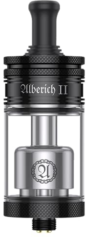 Vapefly Alberich 2 MTL RTA, Selbstwickel-Verdampfer, 23 mm, 4 ml, schwarz