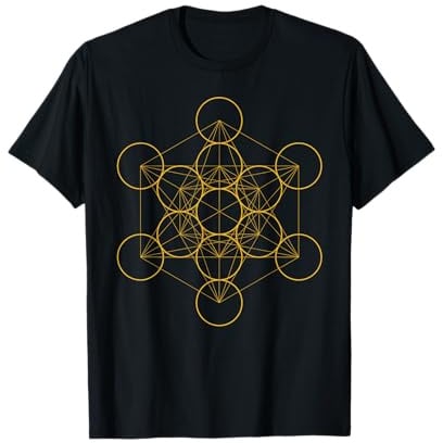 Metatrons Würfel Heilige Geometrie Blume des Lebens Symbol T-Shirt