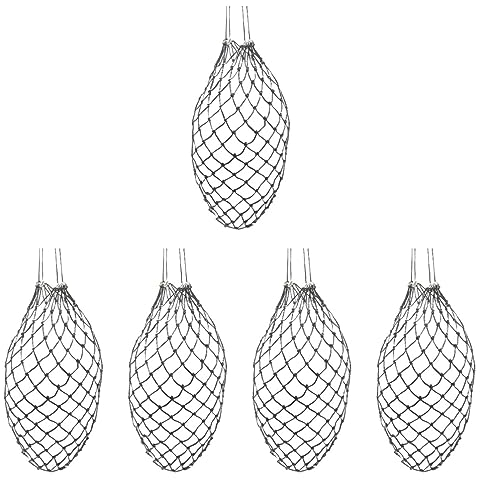 POPETPOP 5st Tasche Aus Pferdestroh Heuhalter Für Pferde Futternetz Für Pferde Slow Feeder Für Pferde Hängende Heufütterung Heuraufe Mesh-heubeutel Hammelfleisch Pp Hochfestes Geflecht Hase