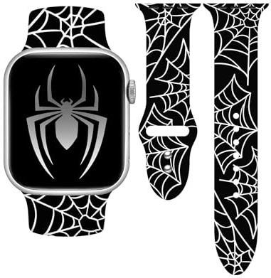 TOXXU Watch Band Compatible with Apple Watch 49mm 45mm 44mm 42mm 41mm 40mm 38mm for Women men, Stylish Funny Silicone Printed Replacement Strap for iWatch Ultra SE 8 7 6 5 4 3 2 1, M/L