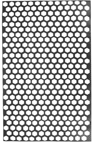 Universal-Aufkleber für Rücklicht, Wabenform, selbstklebend, Tönungsfolie für Rücklicht, Rücklicht, 48 x 30 cm (schwarze Kohlefaser)