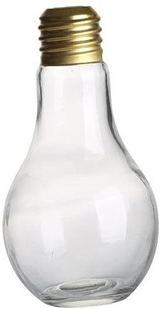 HOMSFOU Tazas De Bombilla Incandescente Adornos De Bombilla Tarro Vaso 500 Ml. Taza Agua Fiesta Vaso Vasos Botella Bebida Dirigió