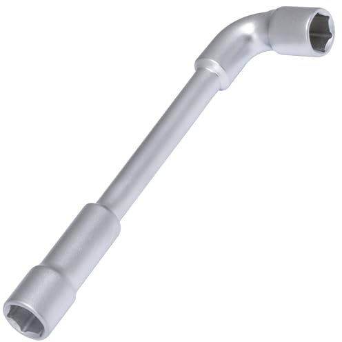 AERZETIX - C68529 - Clé à pipe débouchée 13 mm à 6 pans 168x40x18 mm - accessoire auto serrage assemblage desserrage - couleur argent