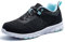 SPIEZ Leichte Arbeitsschuhe Damen Atmungsaktiv Pannensichere Sicherheitsschuhe für Damen, rutschfeste Modische Sneakers für die Arbeit und den Alltag (Schwarz-Blau, EU 38)